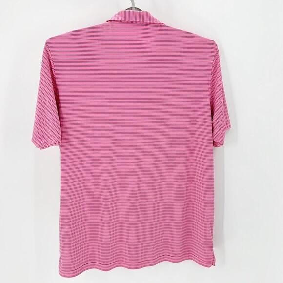 Peter Millar Drum Performance Polo pink classic size 2XL UPF 50 featherweight - Picture 2 of 7